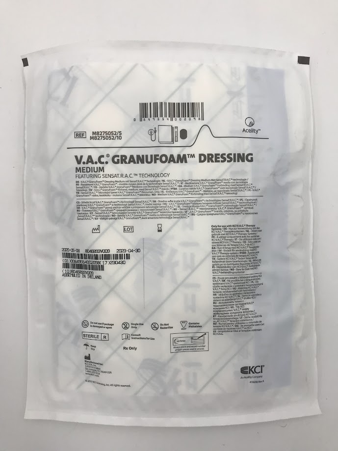 KCI M8275052 V.A.C. GranuFoam Dressing, Medium (X)