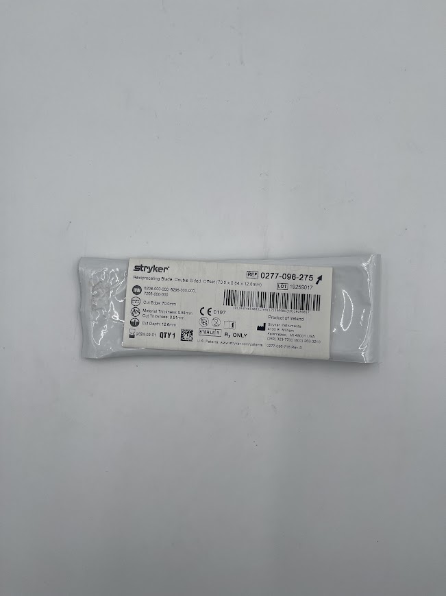STRYKER 0277-096-275 Reciprocating Blade, Double Sided, Offset (X)