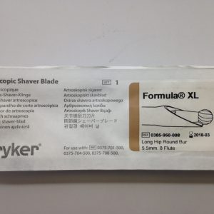 STRYKER 0385-950-008 Formula XL Long Hip Round Bur 5.5mm 8-Flute  Arthroscopic Shaver Blade (X)