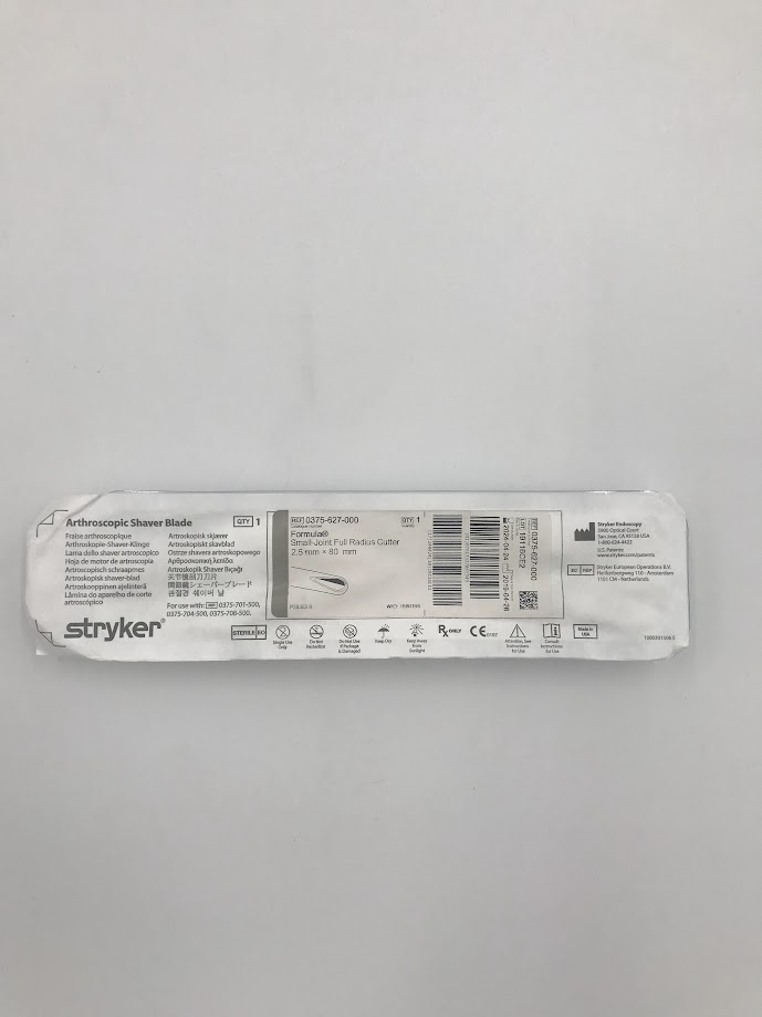STRYKER 0375-627-000 Formula Full Radius 2.5mm Small Joint Disposable Arthroscopy Blade (X)