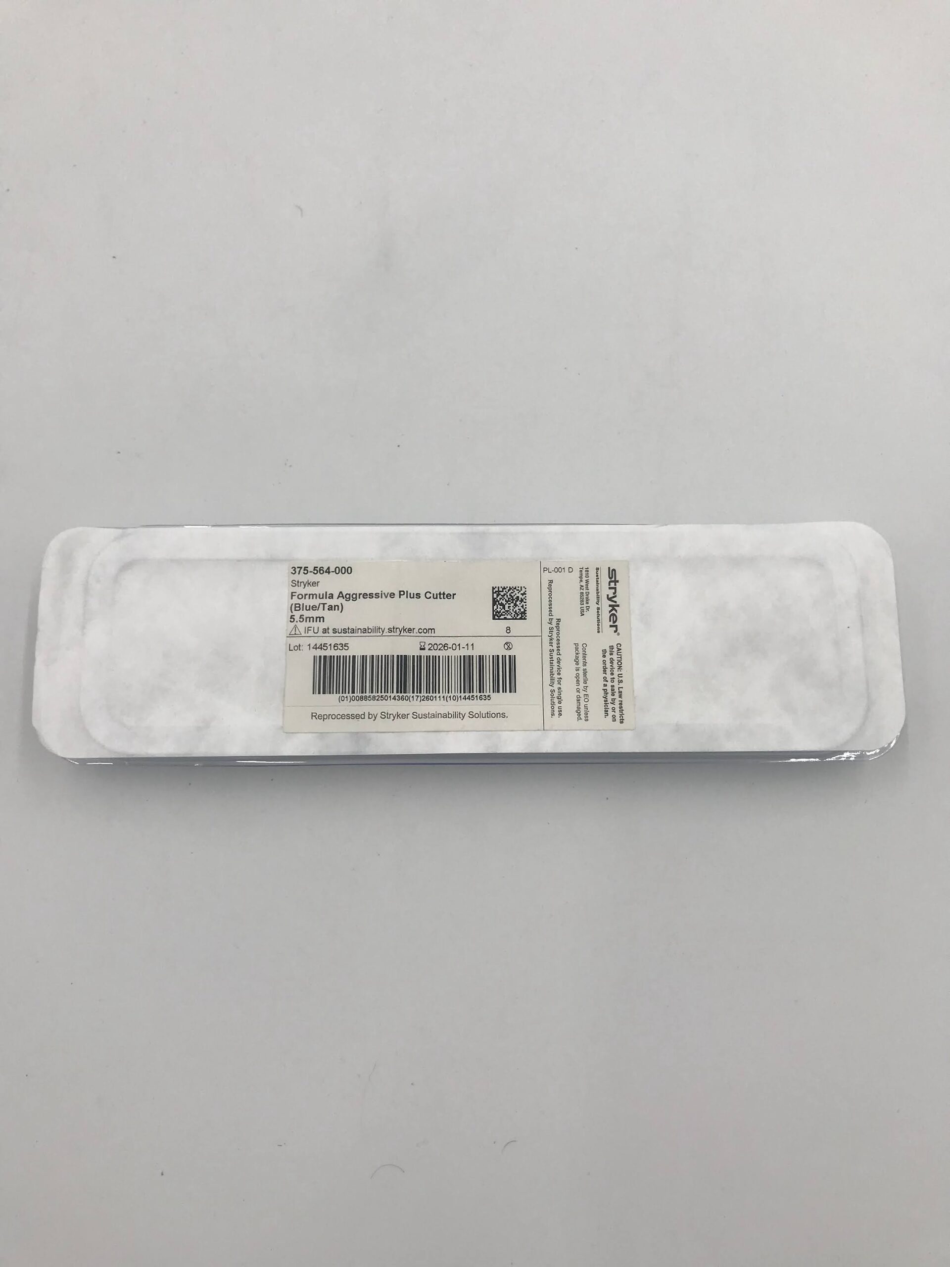 STRYKER 0375-564-000 Formula Aggressive Plus Disposable Arthroscopy Blade, 5.5mm (X)