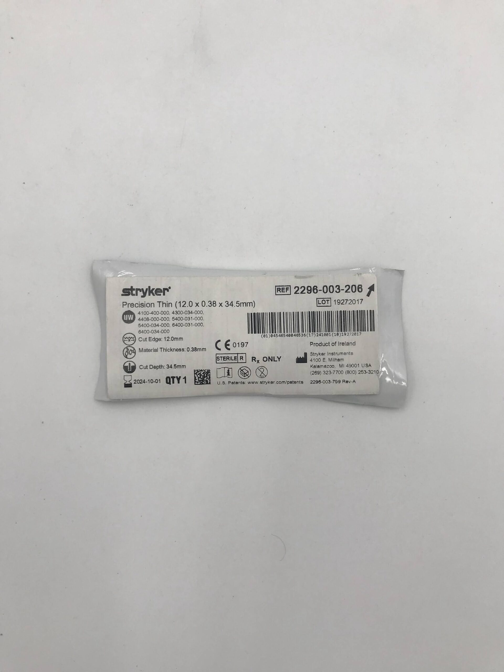 STRYKER 2296-3-206 Long Wide Aggressive Blade (x)