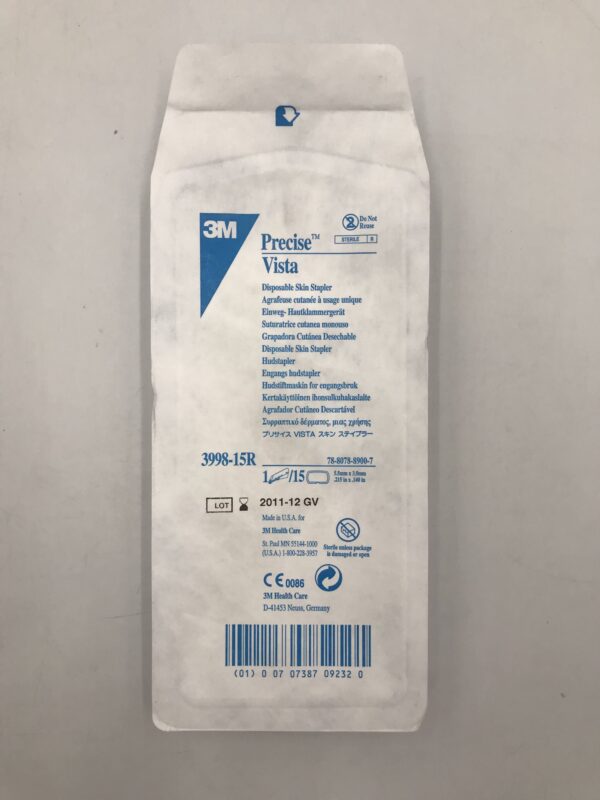 3M 3998-15R Precise Vista Disposable Skin Stapler (X)