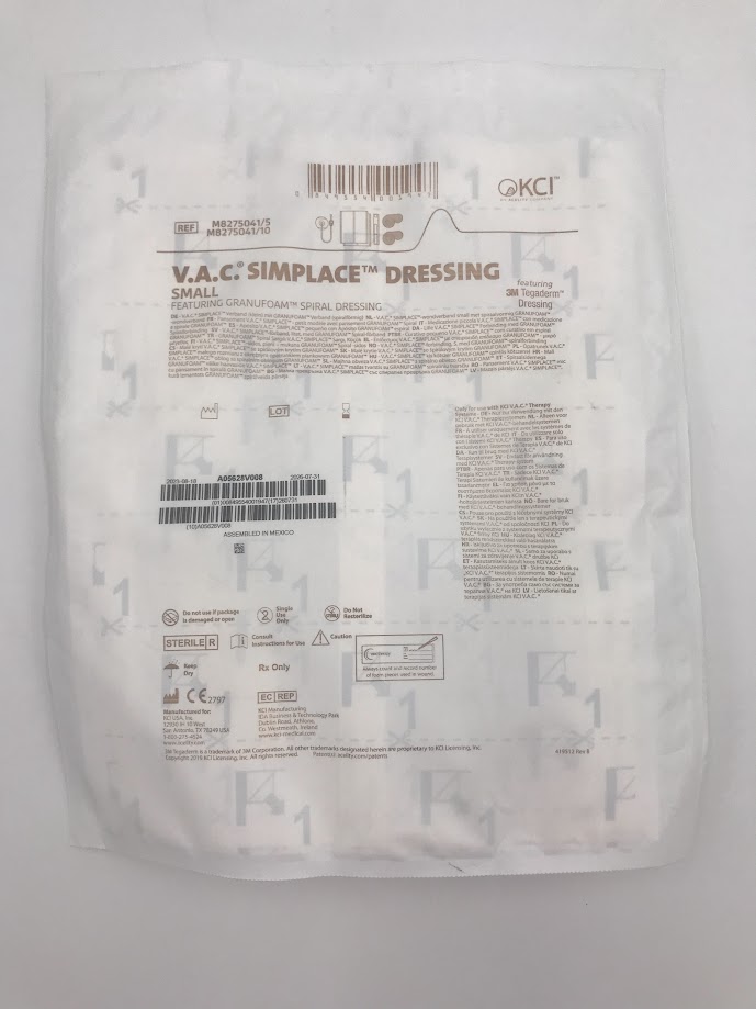 KCI M8275041 V.A.C. Simplace Dressing, Small