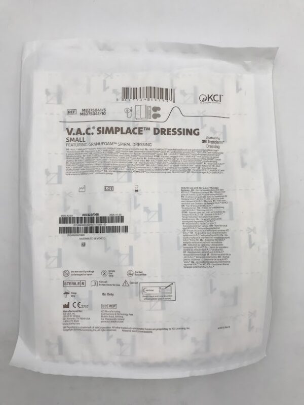 KCI M8275041 V.A.C. Simplace Dressing, Small