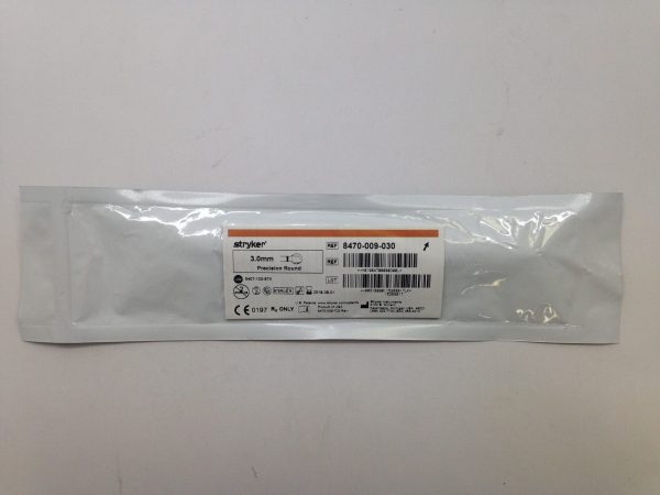 STRYKER 8470-009-030 Precision Round Bur, 3.0mm (X)