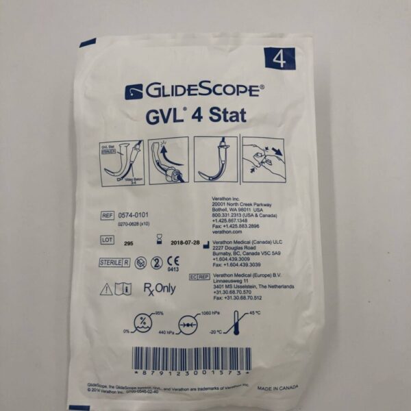 VERATHON 0574-0101 GLIDESCOPE, Video Baton GVL 4 Stat (X)