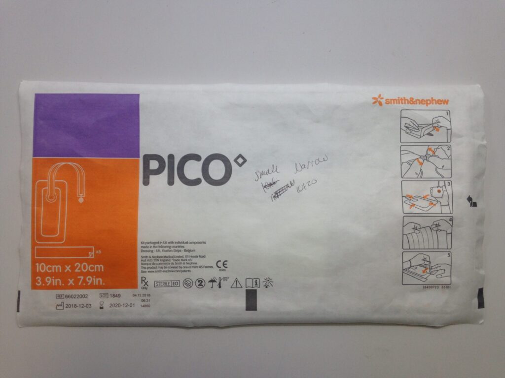 SMITH AND NEPHEW 66022002 PICO Wound Dressing Therapy System, 10cm x 20cm (X) - GB TECH USA SMITH AND NEPHEW 66022002 PICO Wound Dressing Therapy System, 10cm x 20cm (X) - GB TECH USA