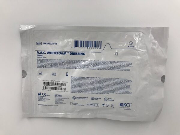 KCI M6275033/10 V.A.C. WhiteFoam Small Dressing, 10 x 7.5cm (X)