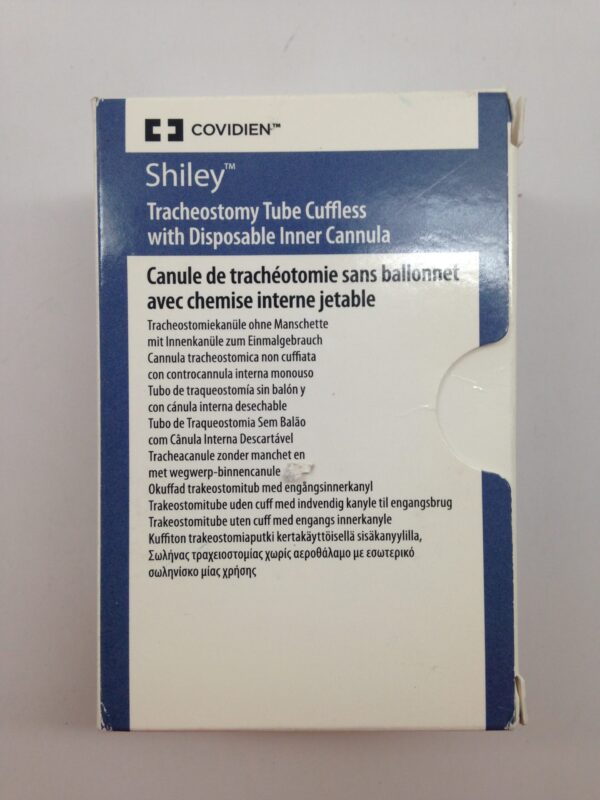 COVIDIEN 4DCFS Shiley Tracheostomy Tube Cuffless With Disposable Inner Cannula, 5.0mm I.D. (X)