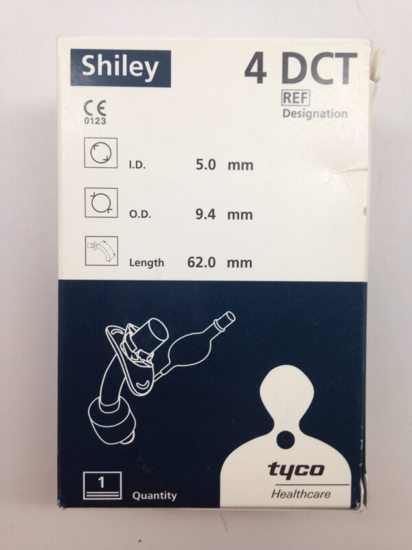 COVIDIEN/ TYCO 4DCT Shiley Tracheostomy Tube Cuffed With Disposable Inner Cannula, 5.0mm I.D. (X)