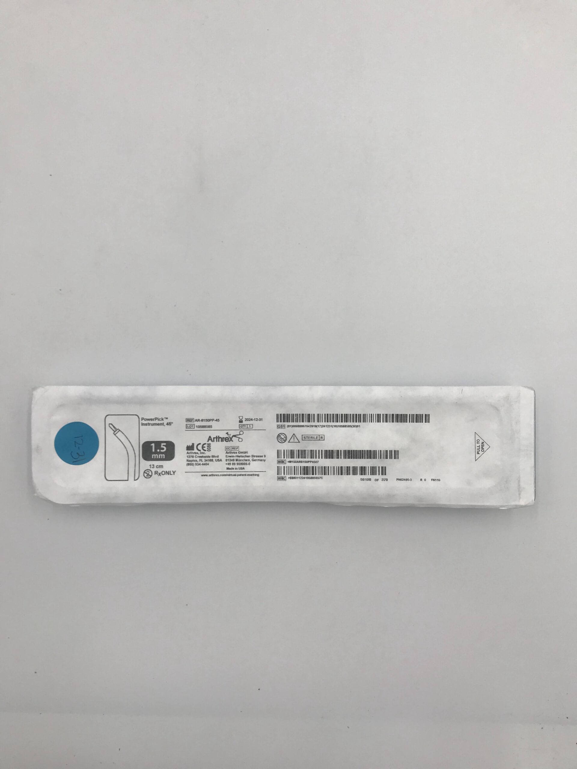 ARTHREX AR-8150PP-45 PowerPick, 45 Degree, 1.5mm 13cm (X)