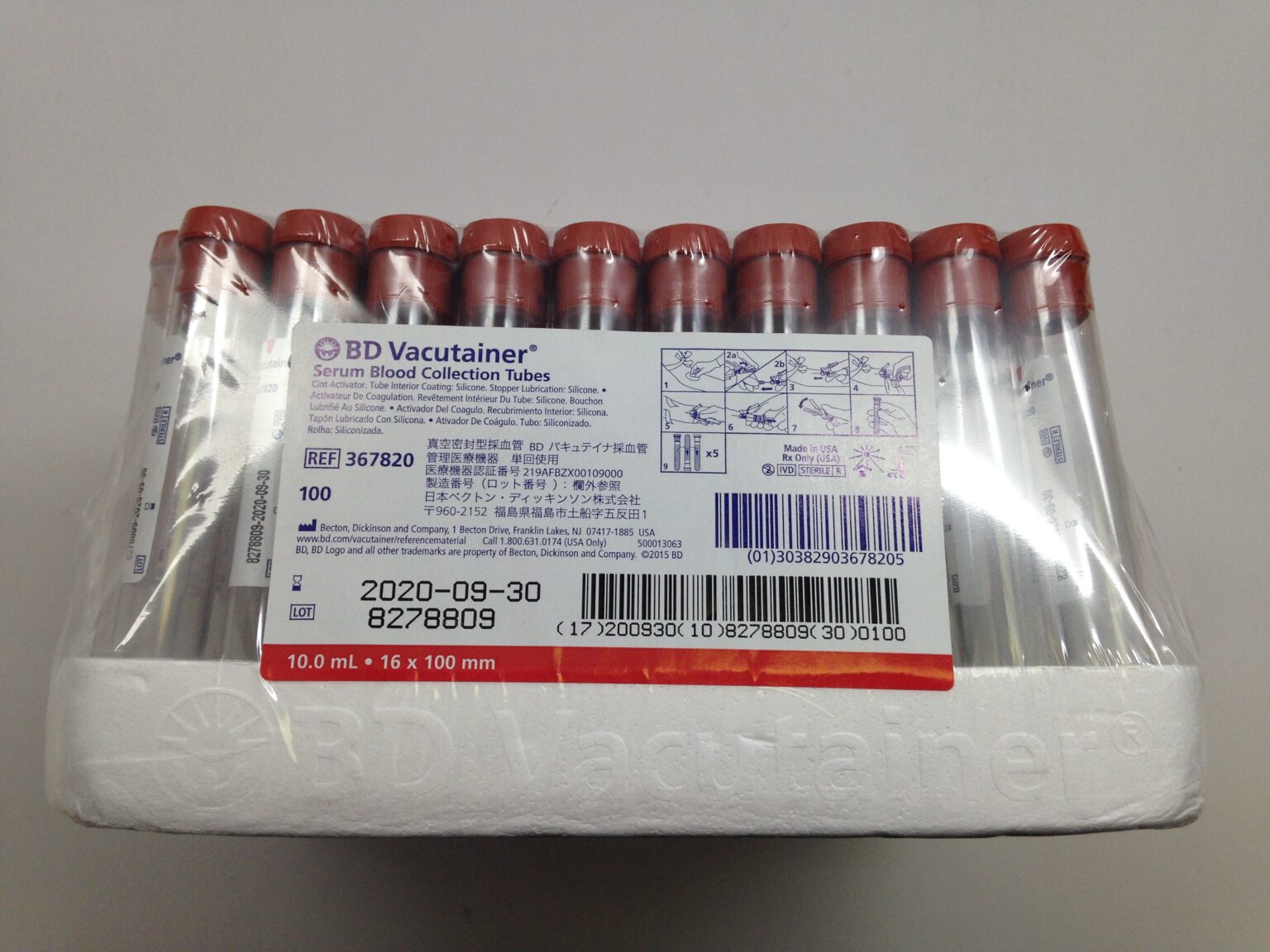 Bd Vacutainer Buffered Sodium Citrate Nc Blood Collection Tube Size