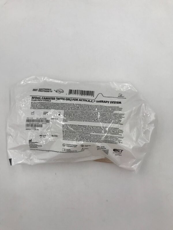 KCI M8275058 300mL Canister (With Gel) For ActiV.A.C.Therapy System Fluid Path Sterile