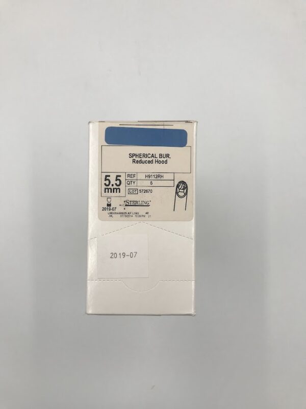 CONMED H9112RH Spherical Bur, Reduced Hood, 5.5mm (6/Box) (X)