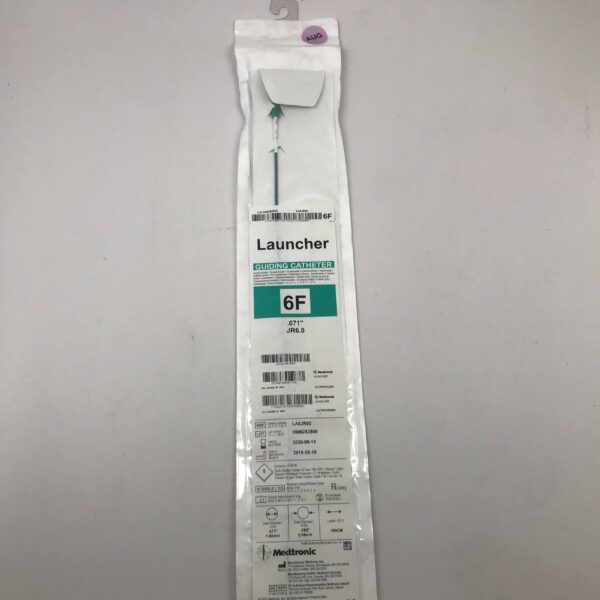 MEDTRONIC LA6JR60 Launcher Guiding Catheter, JR6.0 6F, .071", .082", 100cm (X)