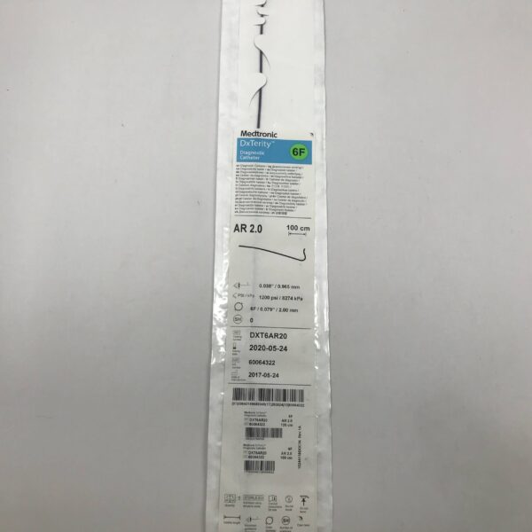 MEDTRONIC DXT6AR20 AR 2.0 DxTerity Diagnostic Catheter, 6F, 100cm, 0.038" (X)