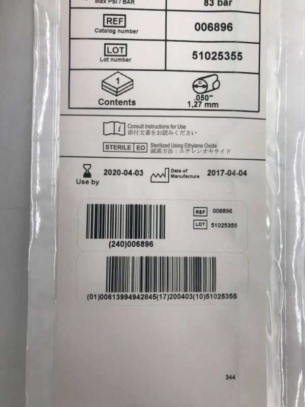 MEDTRONIC 006896 Pro-Flo Pigtail 145 Degree Cardiovascular Angiographic Catheters, 6F, 110cm .038"/97mm, 1200PSI (X)