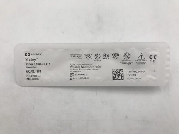 COVIDIEN 60XLTIN Shiley Inner Cannula XLT, Disposable, 6.0mm I.D.