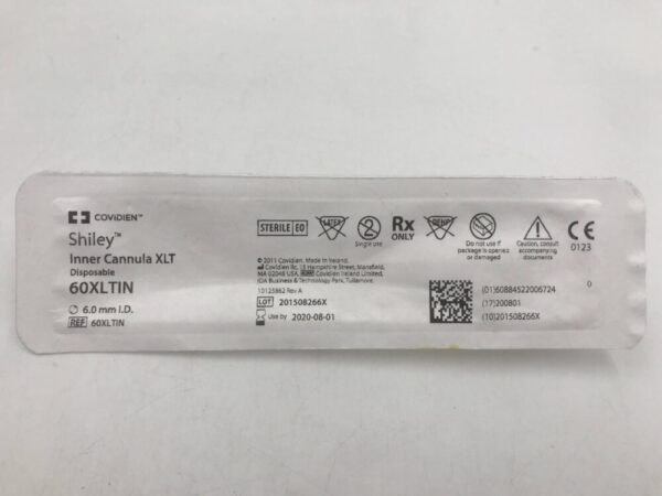 COVIDIEN 60XLTIN Shiley Inner Cannula XLT, Disposable, 6.0mm I.D. (X)