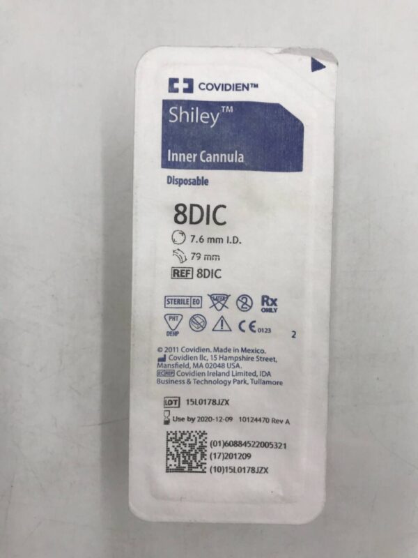 COVIDIEN 8DIC Shiley Inner Cannula, Disposable, 7.6mm I.D., 79mm (X)