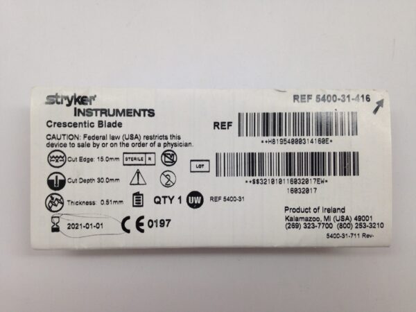 STRYKER 5400-31-416 Crescentic Blade (X)