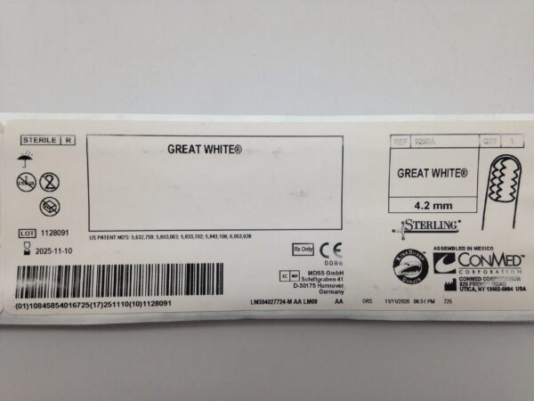 CONMED 9299A Great White Blade, 4.2mm
