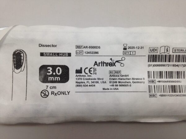 ARTHREX AR-9300DS Dissector, Small Hub, 3.0mm, 7cm