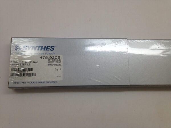 SYNTHES 475.920S 2.0mm TI Elastic Nail, 440mm Sterile