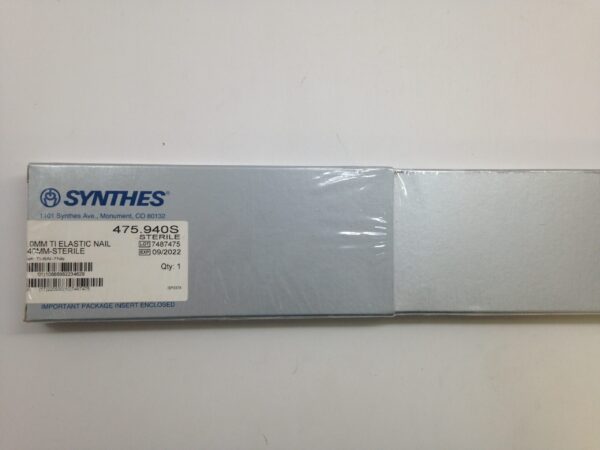 SYNTHES 475.940S 4.0mm TI Elastic Nail, 440mm Sterile