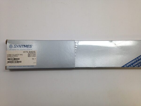 SYNTHES 475.940S 4.0mm TI Elastic Nail, 440m Sterile (X)
