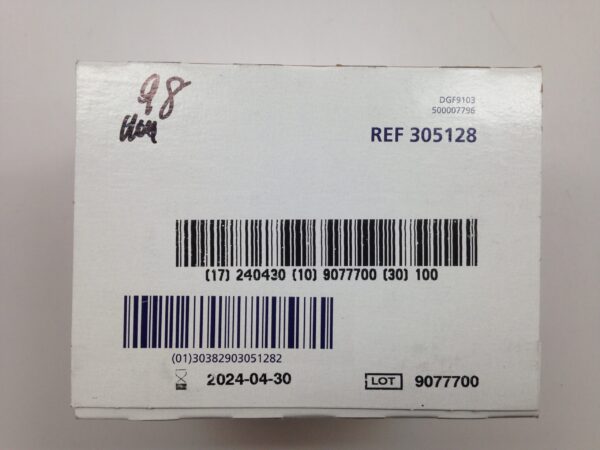 BD 305128 PrecisionGlide Needle, 30G x 1 (98/Box)