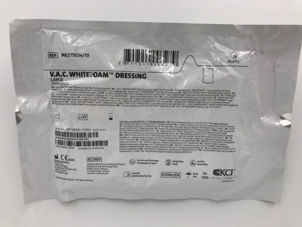 KCI M6275034 V.A.C. Whitefoam Large Diameter, 10 x 15cm (X)