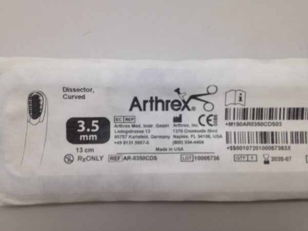 ARTHREX AR-8350CDS Dissector, Curved, 3.5mm 13cm (X)