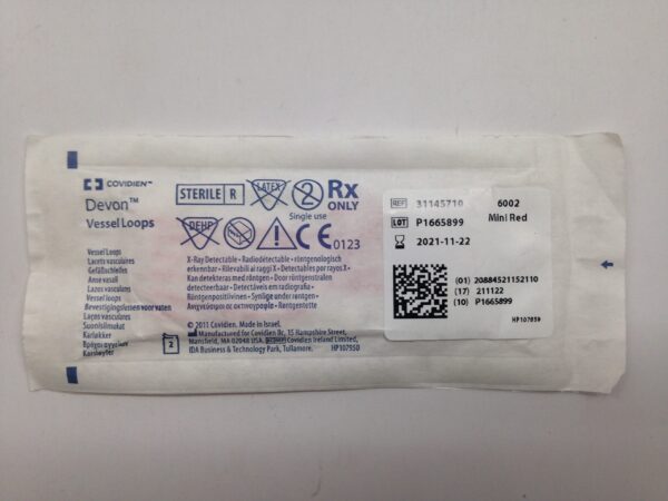 COVIDIEN 31145710 X-Ray Detectable Devon Vessel Loops (X)
