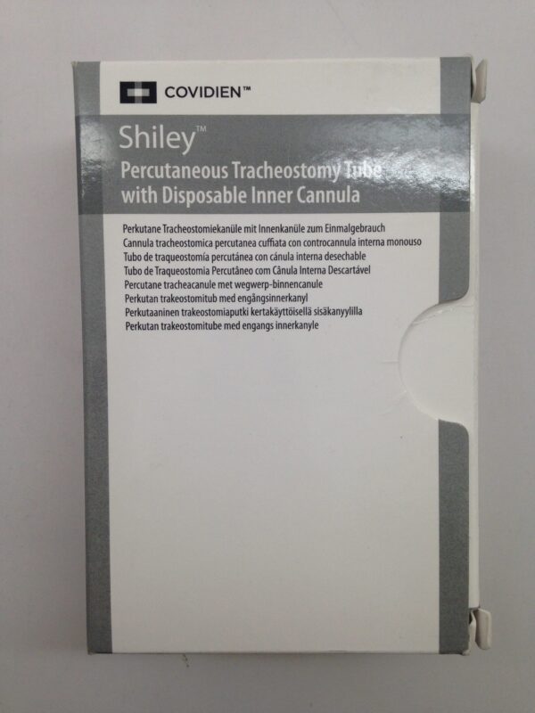 COVIDIEN 8PERC Shiley Percutaneous Tracheostomy Tube With Disposable Inner Cannula, 7.6mm I.D., 12.2mm O.D., 27.2mm, 79mm