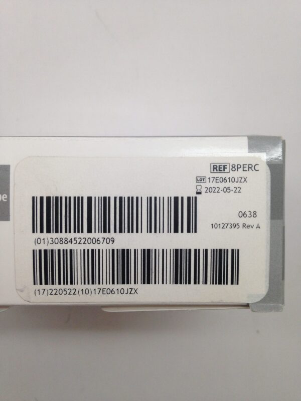 COVIDIEN 8PERC Shiley Percutaneous Tracheostomy Tube With Disposable Inner Cannula, 7.6mm I.D., 12.2mm O.D., 27.2mm, 79mm