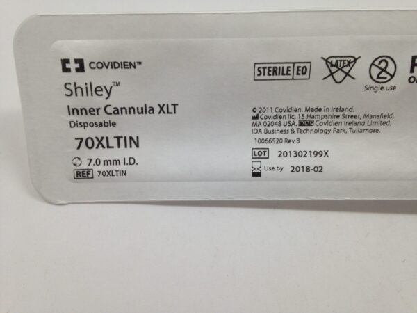 COVIDIEN 70XLTIN Shiley Inner Cannula XLT Disposable, 7.0mm I.D. (X)