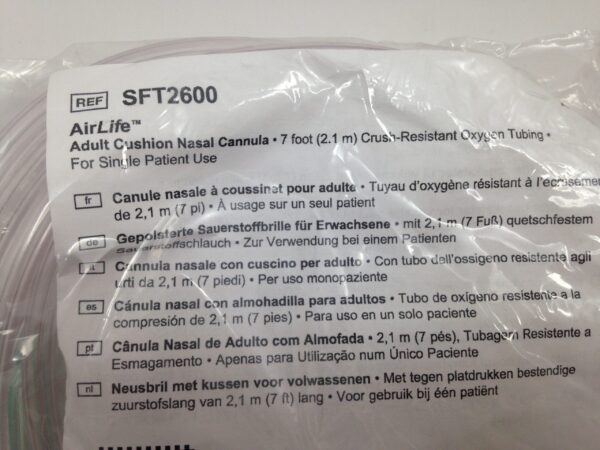 CAREFUSION SFT2600 AirLife Adult Cushion Nasal Cannula 7ft (X)