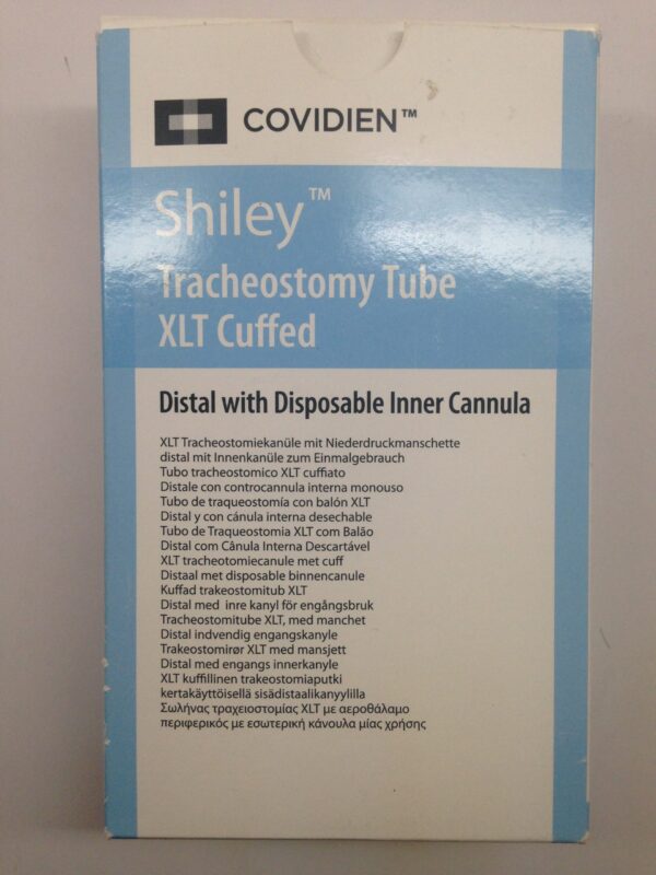 COVIDIEN 60XLTCD Shiley Tracheostomy Tube XLT Cuffed, Distal With Disposable Inner Cannula, 6.0mm I.D., 11.0mm O.D., 31.3mm (X)