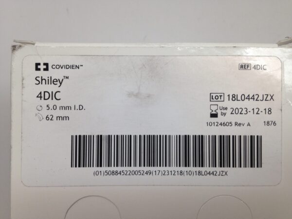 COVIDIEN 4DIC Shiley Inner Cannula, Disposable, 5.0mm I.D., 62mm (10/Box)