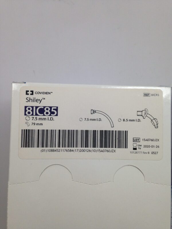 COVIDIEN 8IC85 Shiley Disposable Inner Cannula, 7.5mm I.D., 8.5mm I.D., 79mm (10/Box) (X)