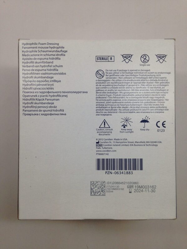 COVIDIEN 55544 Kendall Hydrophilic Foam Dressing, 4" x 4" (10/Box)
