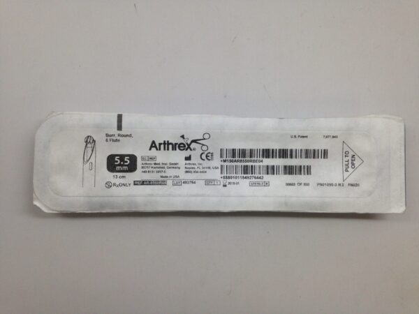 ARTHREX AR-8550RBE Burr, Round, 8 Flute, 5.5mm, 13cm (X)