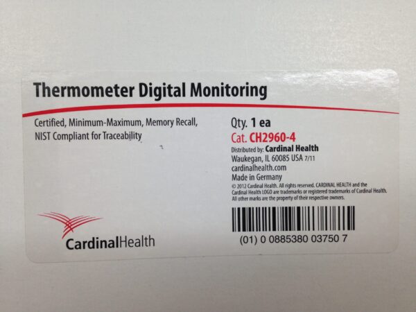 CARDINAL HEALTH CH2960-4 Thermometer Digital Monitoring (X)
