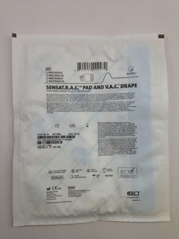 KCI M8275067 SensaT.R.A.C. Pad And V.A.C. Drape