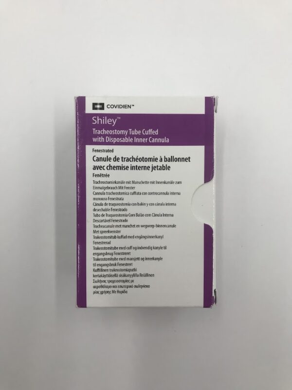 COVIDIEN 4DFEN Shiley Tracheostomy Tube Cuffed With Disposable Inner Cannula, Fenestrated, 5.0mm I.D., 9.4mm O.D., 20.0mm, 62mm