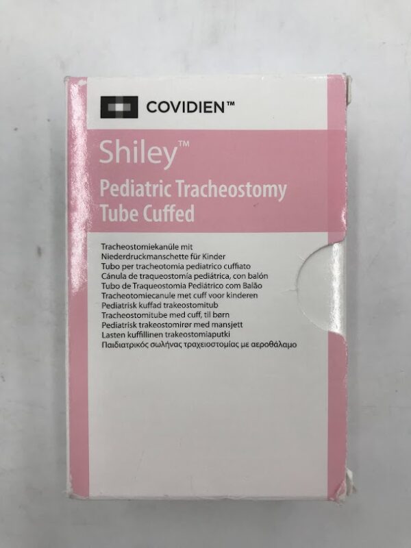 COVIDIEN/ TYCO 4.5PDC Shiley Pediatric Tracheostomy Tube Cuffed, 4.5mm I.D., 6.5mm O.D., 12.5mm (X)