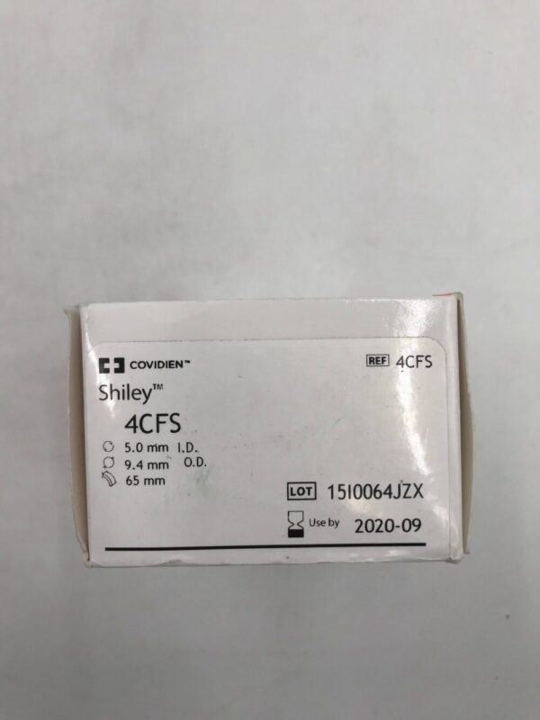 COVIDIEN 4CFS Shiley Tracheostomy Tube Cuffless With Inner Cannula, 5.0mm I.D., 9.4mm O.D., 65mm (X)
