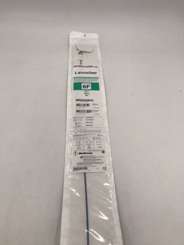 MEDTRONIC LA6JR40SH JR4.0 SH Launcher Guiding Catheter, 6F, .071", 100cm, .082" (X)